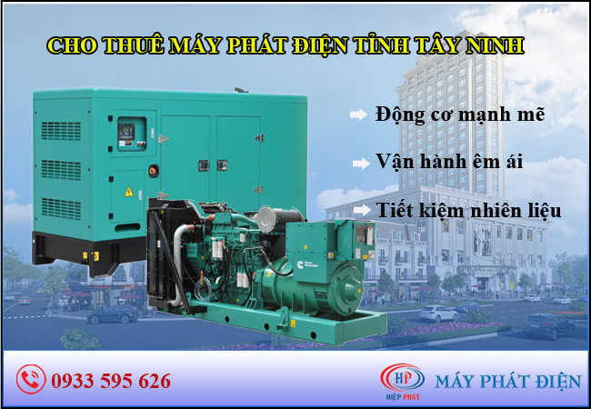 Cho thuê máy phát điện Tây Ninh